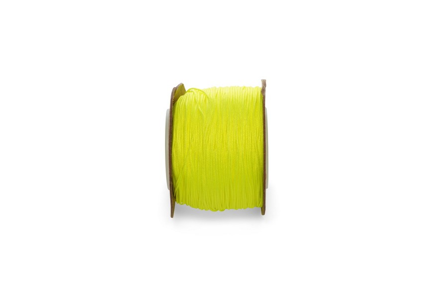 Corde polyester 0.8mm 100m jaune fluoresent